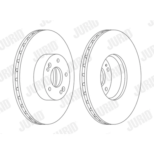 Brzdový kotúč JURID 562778JC-1 - obr. 1