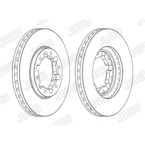 Brzdový kotúč JURID 562809JC - obr. 2