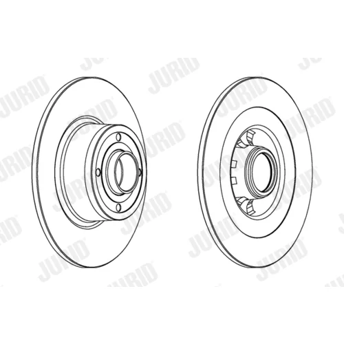 Brzdový kotúč JURID 562935JC-1 - obr. 1