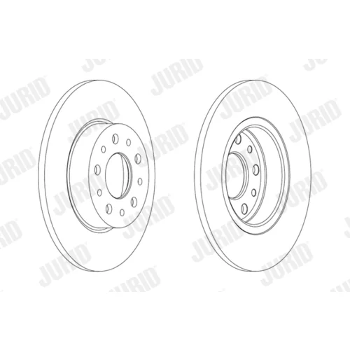 Brzdový kotúč JURID 563064JC