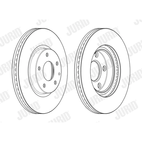 Brzdový kotúč JURID 563117JC - obr. 1