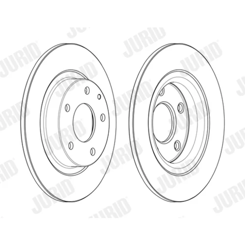 Brzdový kotúč JURID 563131JC - obr. 2