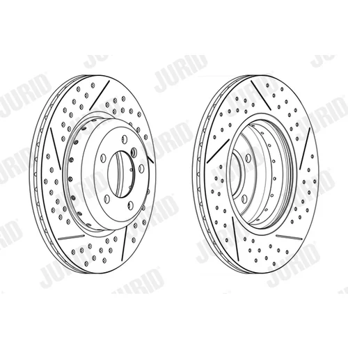 Brzdový kotúč JURID 563203JVC-1 - obr. 1
