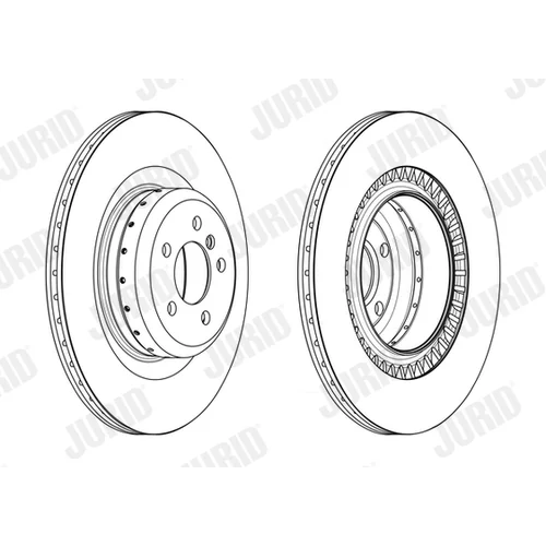 Brzdový kotúč JURID 563209JVC-1 - obr. 1
