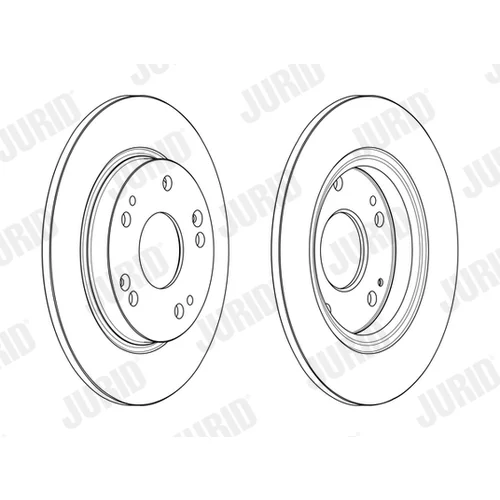 Brzdový kotúč JURID 563242JC - obr. 1