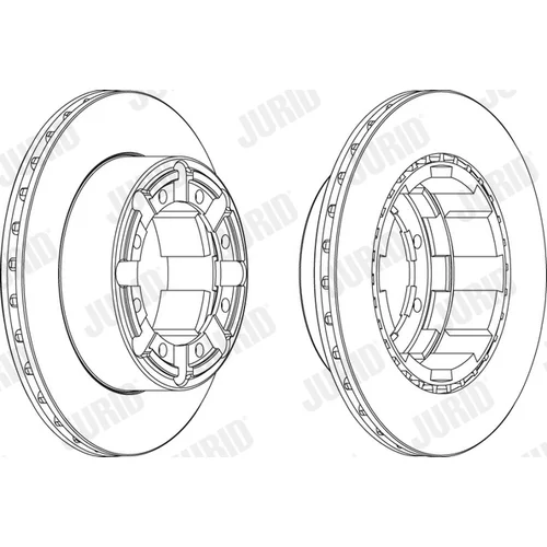 Brzdový kotúč JURID 569103J - obr. 1