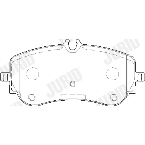 Sada brzdových platničiek kotúčovej brzdy JURID 573832J - obr. 1