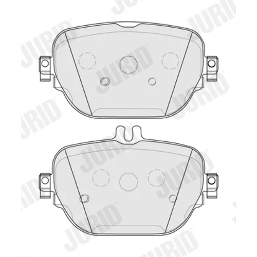 Sada brzdových platničiek kotúčovej brzdy JURID 574034J