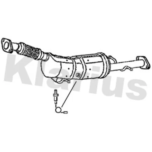 Filter sadzí/pevných častíc výfukového systému KLARIUS 390512 - obr. 1
