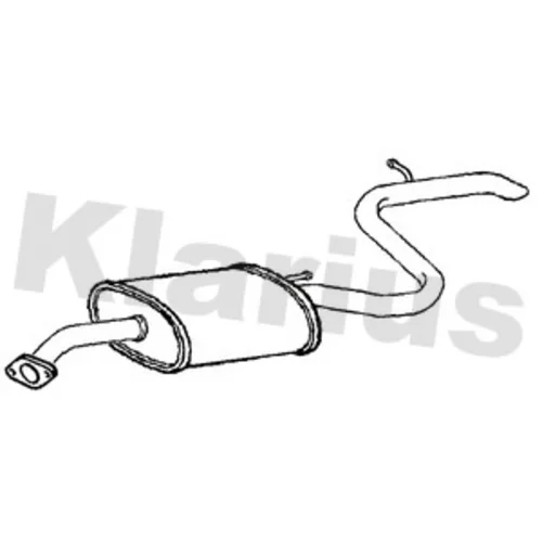 Koncový tlmič výfuku KLARIUS 250899