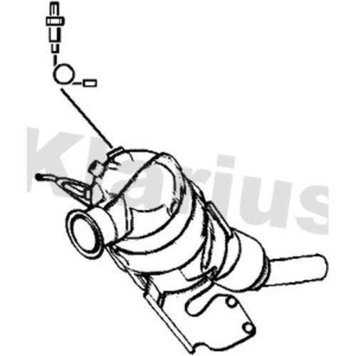 Filter sadzí/pevných častíc výfukového systému KLARIUS 390696 - obr. 1