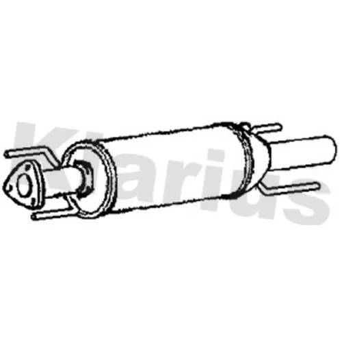 Filter sadzí/pevných častíc výfukového systému KLARIUS 390976 - obr. 1