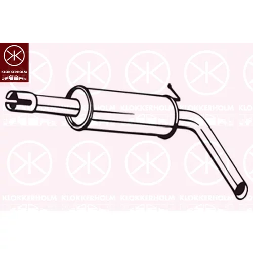 Koncový tlmič výfuku KLOKKERHOLM 220-031
