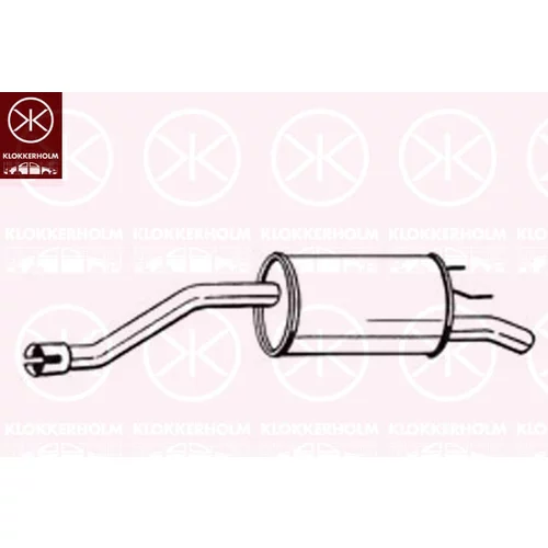 Koncový tlmič výfuku KLOKKERHOLM 185-359