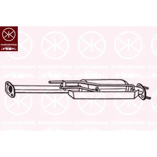 Filter sadzí/pevných častíc výfukového systému KLOKKERHOLM 095-350