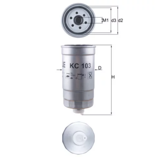 Palivový filter KNECHT KC 103