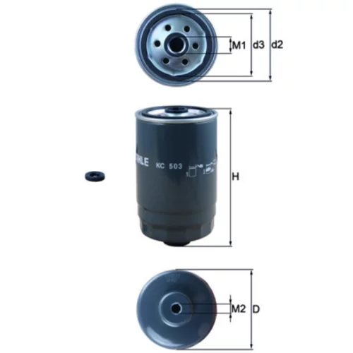 Palivový filter KNECHT KC 503D - obr. 2