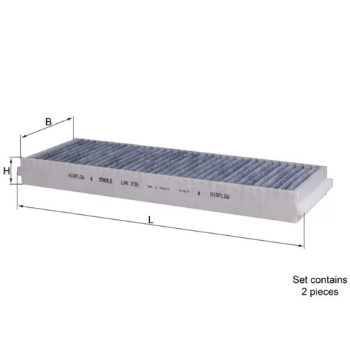 Filter vnútorného priestoru KNECHT LAK 239/S - obr. 2