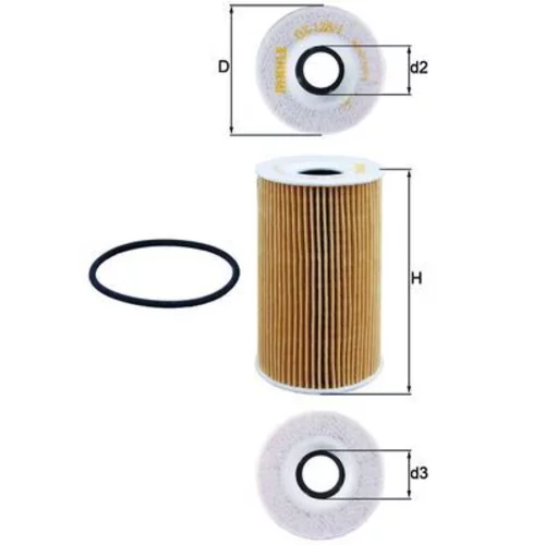 Olejový filter KNECHT OX 128/1D (KNECHT - Mahle)