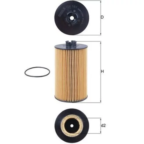 Olejový filter KNECHT OX 161D (KNECHT - Mahle) - obr. 2