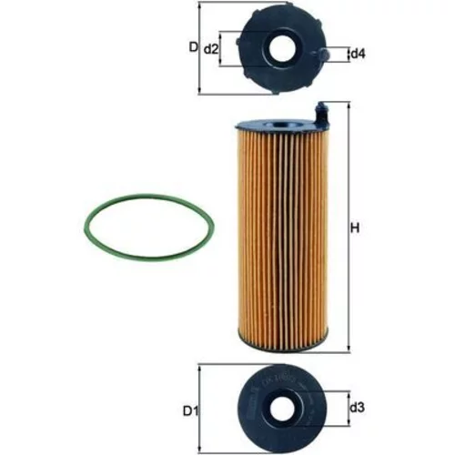 Olejový filter KNECHT OX 196/3D (KNECHT - Mahle) - obr. 2