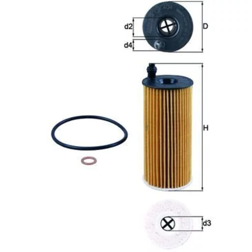 Olejový filter KNECHT OX 404D (KNECHT - Mahle) - obr. 1