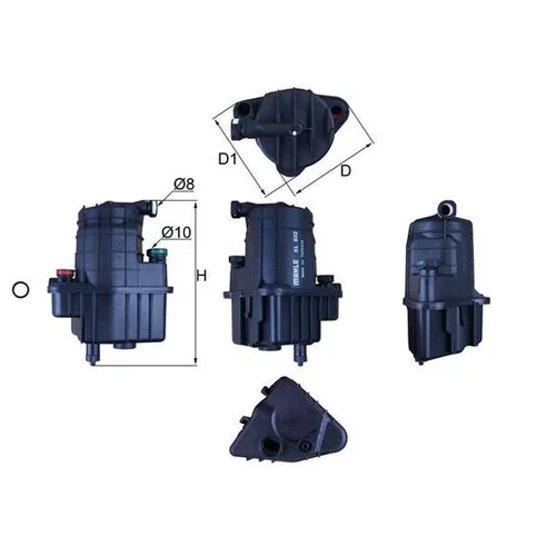 Palivový filter KNECHT KL 832D