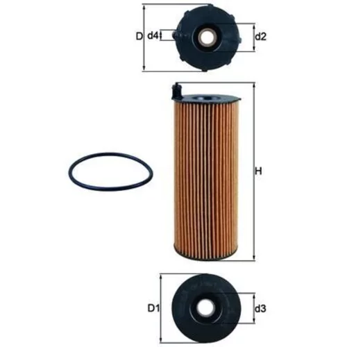 Olejový filter KNECHT OX 196/1D1 (KNECHT - Mahle)