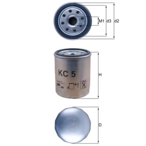 Palivový filter KNECHT KC 5 (KNECHT - Mahle) - obr. 2