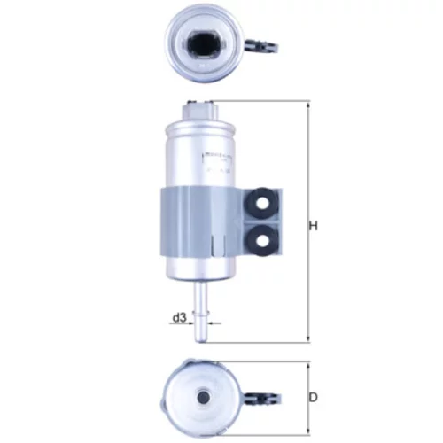 Palivový filter KNECHT KL 510 - obr. 2