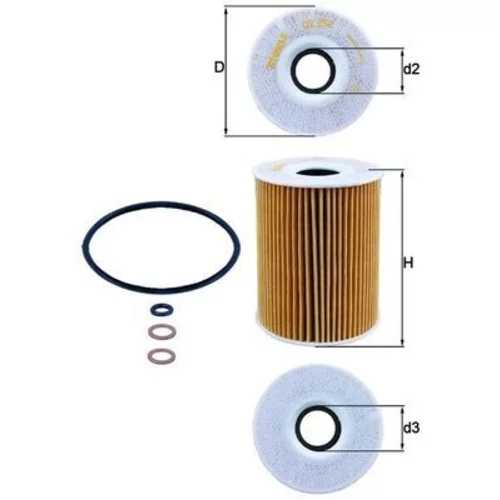 Olejový filter KNECHT OX 254D2