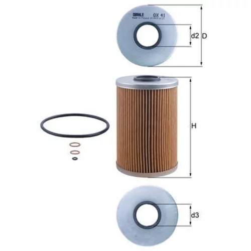 Olejový filter KNECHT OX 41D (KNECHT - Mahle)