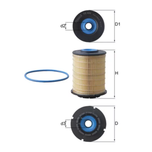 Palivový filter KNECHT KX 404D - obr. 2