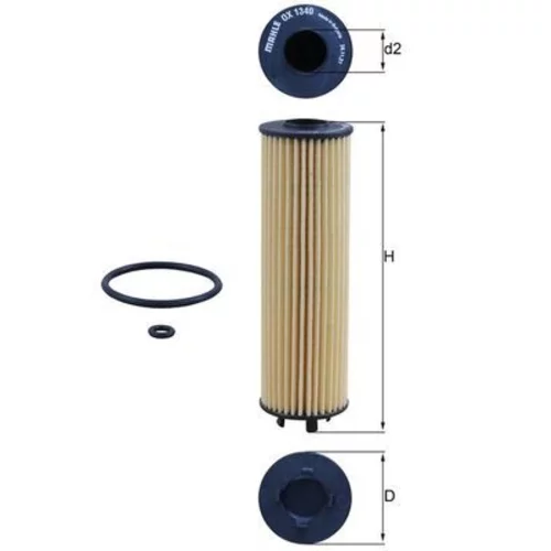 Olejový filter KNECHT OX 1340D (KNECHT - Mahle)