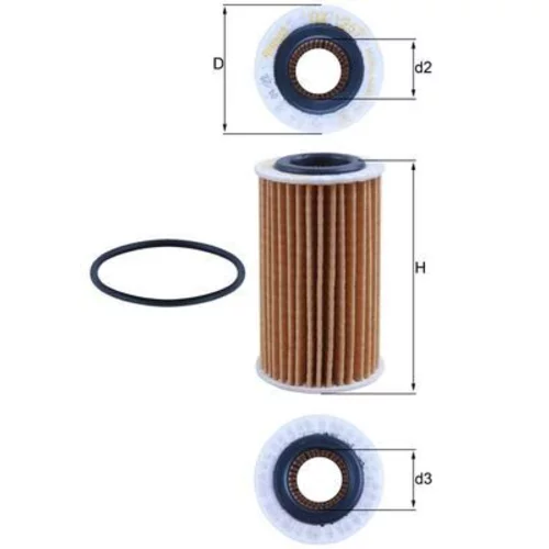 Olejový filter KNECHT OX 1267D (KNECHT - Mahle)