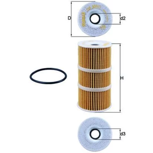 Olejový filter KNECHT OX 389/1D (KNECHT - Mahle)