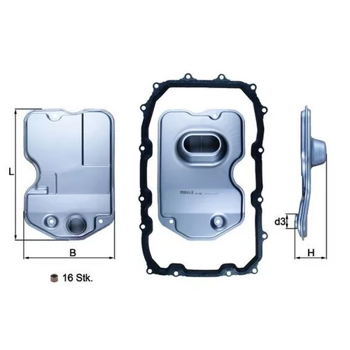 Hydraulický filter automatickej prevodovky KNECHT HX 160KIT