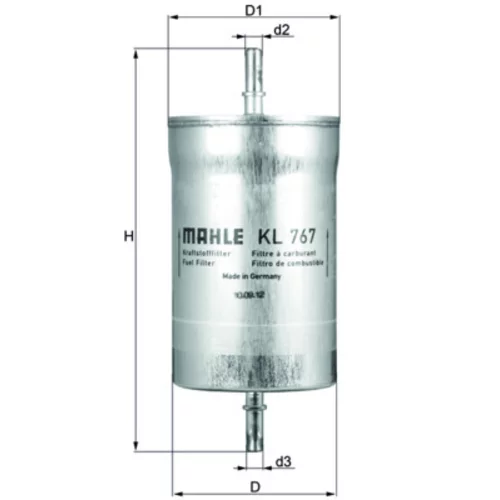 Palivový filter KNECHT KL 767 (KNECHT - Mahle) - obr. 2