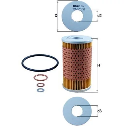 Olejový filter KNECHT OX 47D - obr. 3