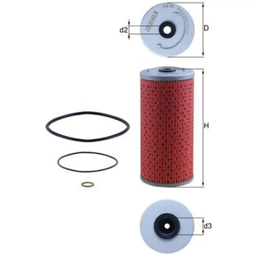 Olejový filter KNECHT OX 92D - obr. 2