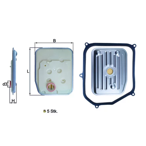 Hydraulický filter automatickej prevodovky KNECHT HX 147KIT