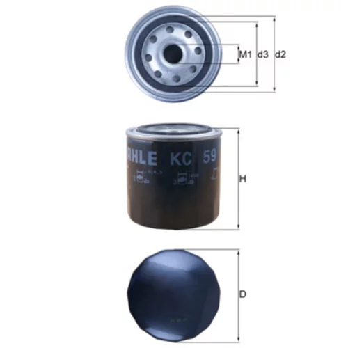 Palivový filter KNECHT KC 59 (KNECHT - Mahle) - obr. 2