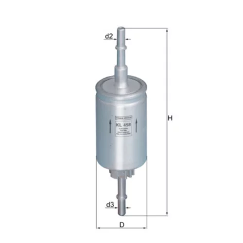 Palivový filter KNECHT KL 458 - obr. 2