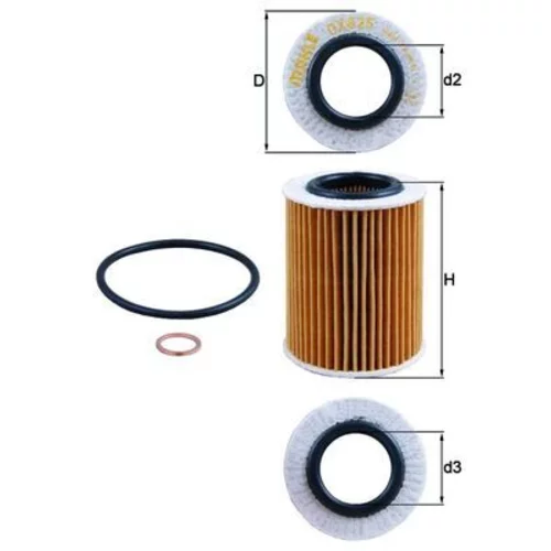 Olejový filter KNECHT OX 825D (KNECHT - Mahle)