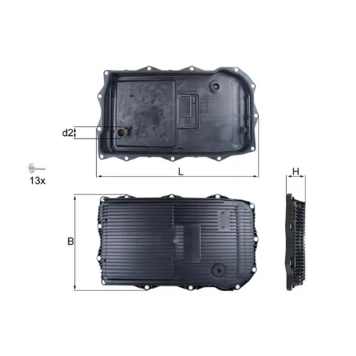 Olejová vaňa automatickej prevodovky KNECHT HX 184KIT - obr. 1