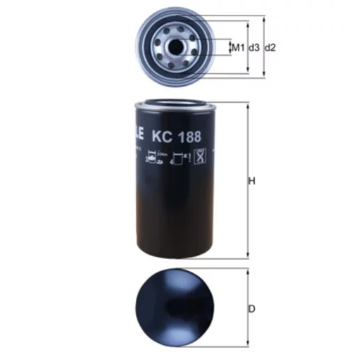 Palivový filter KNECHT KC 188 (KNECHT - Mahle)