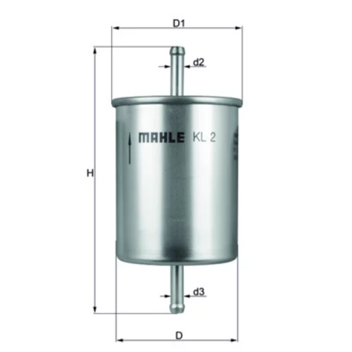 Palivový filter KNECHT KL 2 - obr. 3