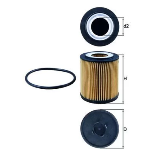 Olejový filter KNECHT OX 182D