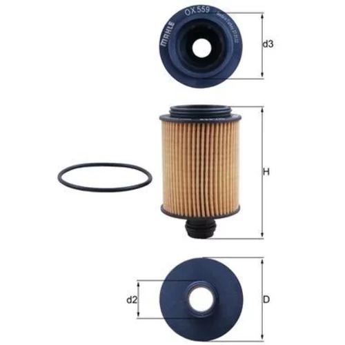 Olejový filter KNECHT OX 559D (KNECHT - Mahle)