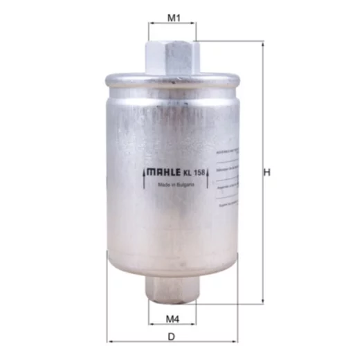 Palivový filter KNECHT KL 158 - obr. 2